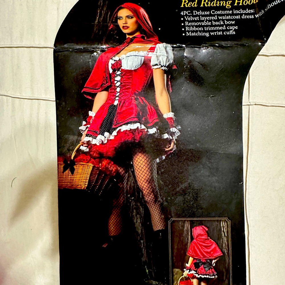 Full Red Riding Hood Costume - Size L